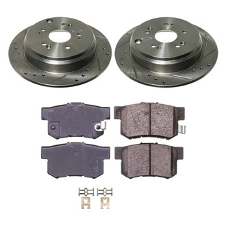 Callahan Brake Parts® - Drilled and Slotted Rear Brake Kit