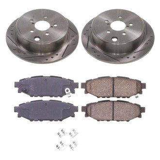 Callahan Brake Parts® - Drilled and Slotted Rear Brake Kit