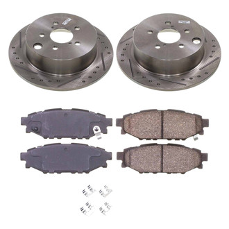Callahan Brake Parts® - Drilled and Slotted Rear Brake Kit