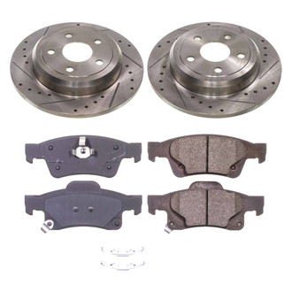 Callahan Brake Parts® - Drilled and Slotted Rear Brake Kit