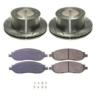 Callahan Brake Parts® - Drilled and Slotted Rear Brake Kit