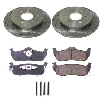 Callahan Brake Parts® - Drilled and Slotted Rear Brake Kit