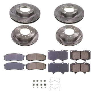 Callahan Brake Parts® - Drilled and Slotted Front and Rear Brake Kit