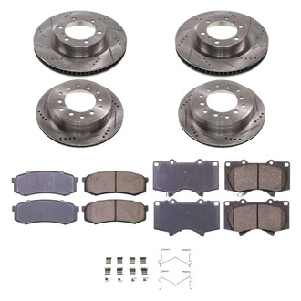 Callahan Brake Parts® - Drilled and Slotted Front and Rear Brake Kit