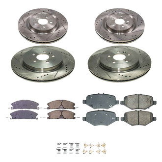 Callahan Brake Parts® - Drilled and Slotted Front and Rear Brake Kit