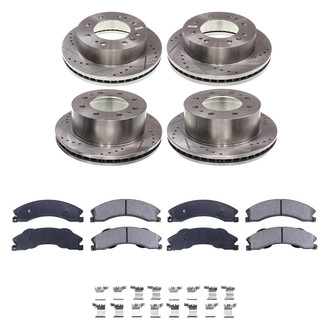 Callahan Brake Parts® - Drilled and Slotted Front and Rear Brake Kit