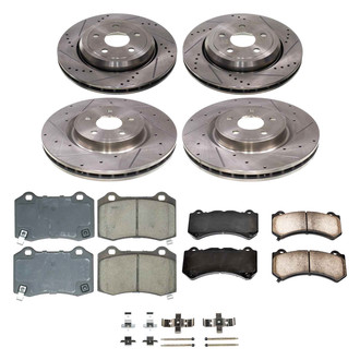 Callahan Brake Parts® - Drilled and Slotted Front and Rear Brake Kit