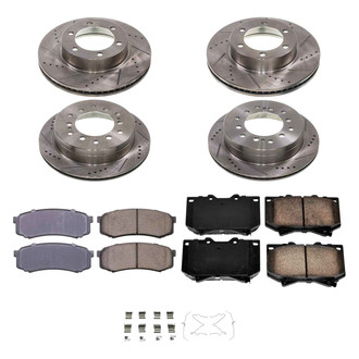 Callahan Brake Parts® - Drilled and Slotted Front and Rear Brake Kit