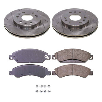 Callahan Brake Parts® - Drilled and Slotted Front Brake Kit