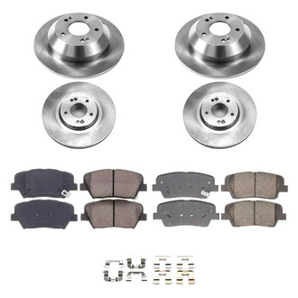 Callahan Brake Parts® - Plain Front and Rear Brake Kit