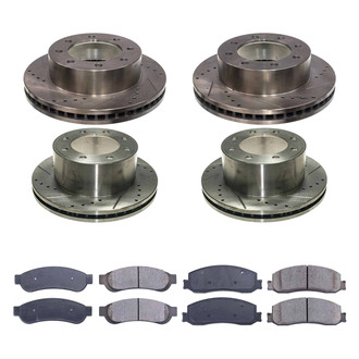 Callahan Brake Parts® - Drilled and Slotted Front and Rear Brake Kit