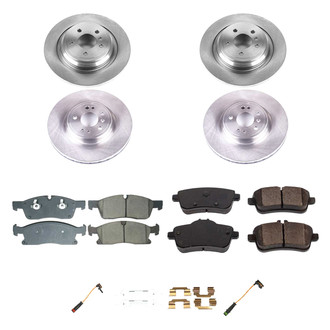 Callahan Brake Parts® - Plain Front and Rear Brake Kit