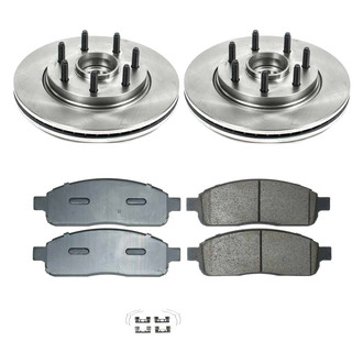 Callahan Brake Parts® - Plain Front Brake Kit