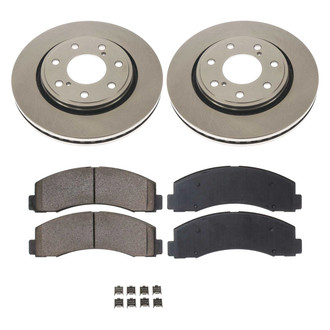 Callahan Brake Parts® - Plain Front Brake Kit