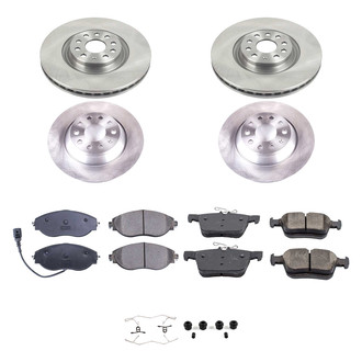 Callahan Brake Parts® - Plain Front and Rear Brake Kit
