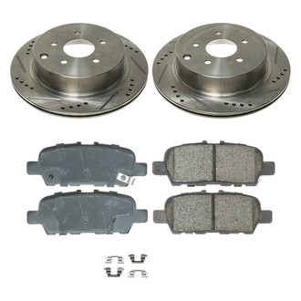 Callahan Brake Parts® - Drilled and Slotted Rear Brake Kit