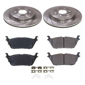 Callahan Brake Parts® - Drilled and Slotted Rear Brake Kit