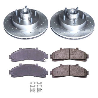 Callahan Brake Parts® - Drilled and Slotted Front Brake Kit