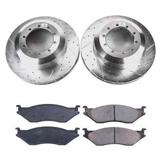 Callahan Brake Parts® - Drilled and Slotted Front Brake Kit