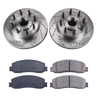 Callahan Brake Parts® - Drilled and Slotted Front Brake Kit