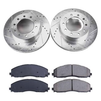 Callahan Brake Parts® - Drilled and Slotted Front Brake Kit