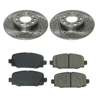 Callahan Brake Parts® - Drilled and Slotted Rear Brake Kit