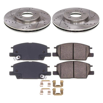 Callahan Brake Parts® - Drilled and Slotted Front Brake Kit