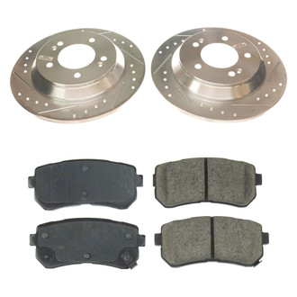 Callahan Brake Parts® - Drilled and Slotted Rear Brake Kit
