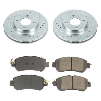 Callahan Brake Parts® - Drilled and Slotted Front Brake Kit