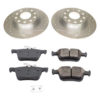 Callahan Brake Parts® - Drilled and Slotted Rear Brake Kit