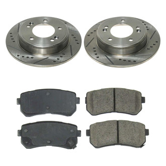Callahan Brake Parts® - Drilled and Slotted Rear Brake Kit