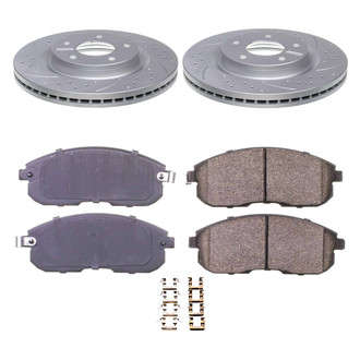 Callahan Brake Parts® - Drilled and Slotted Front Brake Kit