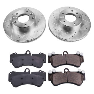 Callahan Brake Parts® - Drilled and Slotted Front Brake Kit