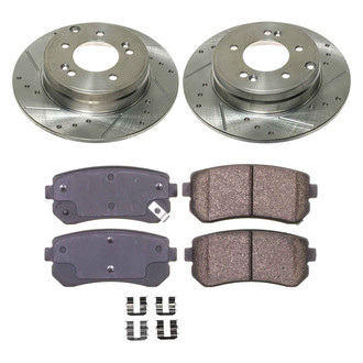 Callahan Brake Parts® - Drilled and Slotted Rear Brake Kit