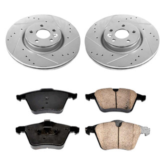 Callahan Brake Parts® - Drilled and Slotted Front Brake Kit