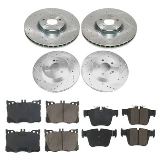 Callahan Brake Parts® - Drilled and Slotted Front and Rear Brake Kit