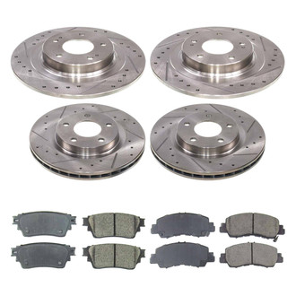 Callahan Brake Parts® - Drilled and Slotted Brake Kit