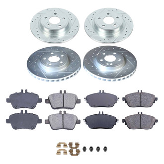 Callahan Brake Parts® - Drilled and Slotted Front and Rear Brake Kit