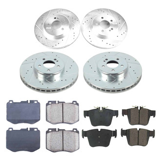 Callahan Brake Parts® - Drilled and Slotted Front and Rear Brake Kit