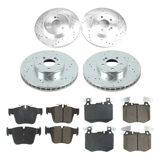 Callahan Brake Parts® - Drilled and Slotted Front and Rear Brake Kit