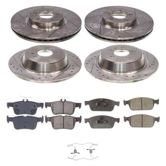Callahan Brake Parts® - Drilled and Slotted Brake Kit