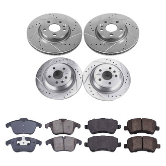 Callahan Brake Parts® - Drilled and Slotted Front and Rear Brake Kit