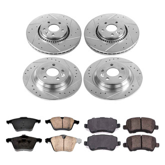 Callahan Brake Parts® - Drilled and Slotted Front and Rear Brake Kit