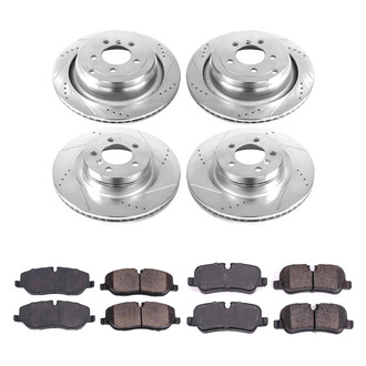 Callahan Brake Parts® - Drilled and Slotted Front and Rear Brake Kit