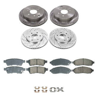 Callahan Brake Parts® - Drilled and Slotted Front and Rear Brake Kit