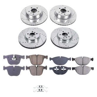 Callahan Brake Parts® - Drilled and Slotted Front and Rear Brake Kit