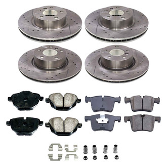 Callahan Brake Parts® - Drilled and Slotted Front and Rear Brake Kit