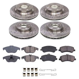 Callahan Brake Parts® - Drilled and Slotted Front and Rear Brake Kit