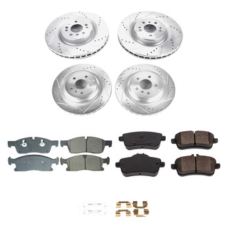 Callahan Brake Parts® - Drilled and Slotted Front and Rear Brake Kit