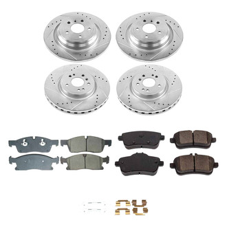 Callahan Brake Parts® - Drilled and Slotted Front and Rear Brake Kit